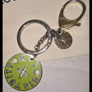 Louis Vuitton Mint Green KeychainLouis Vuitton Porto Cré Looping Bag Charm Keyri